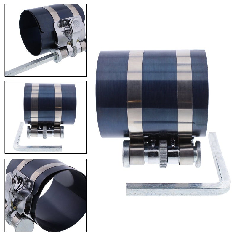 MMonDod Car Engine Piston Ring Installer Removal Kit - Piston Ring Compressor 2 1/8" to 7" & Adjustable Piston Installer Plier - Image 2
